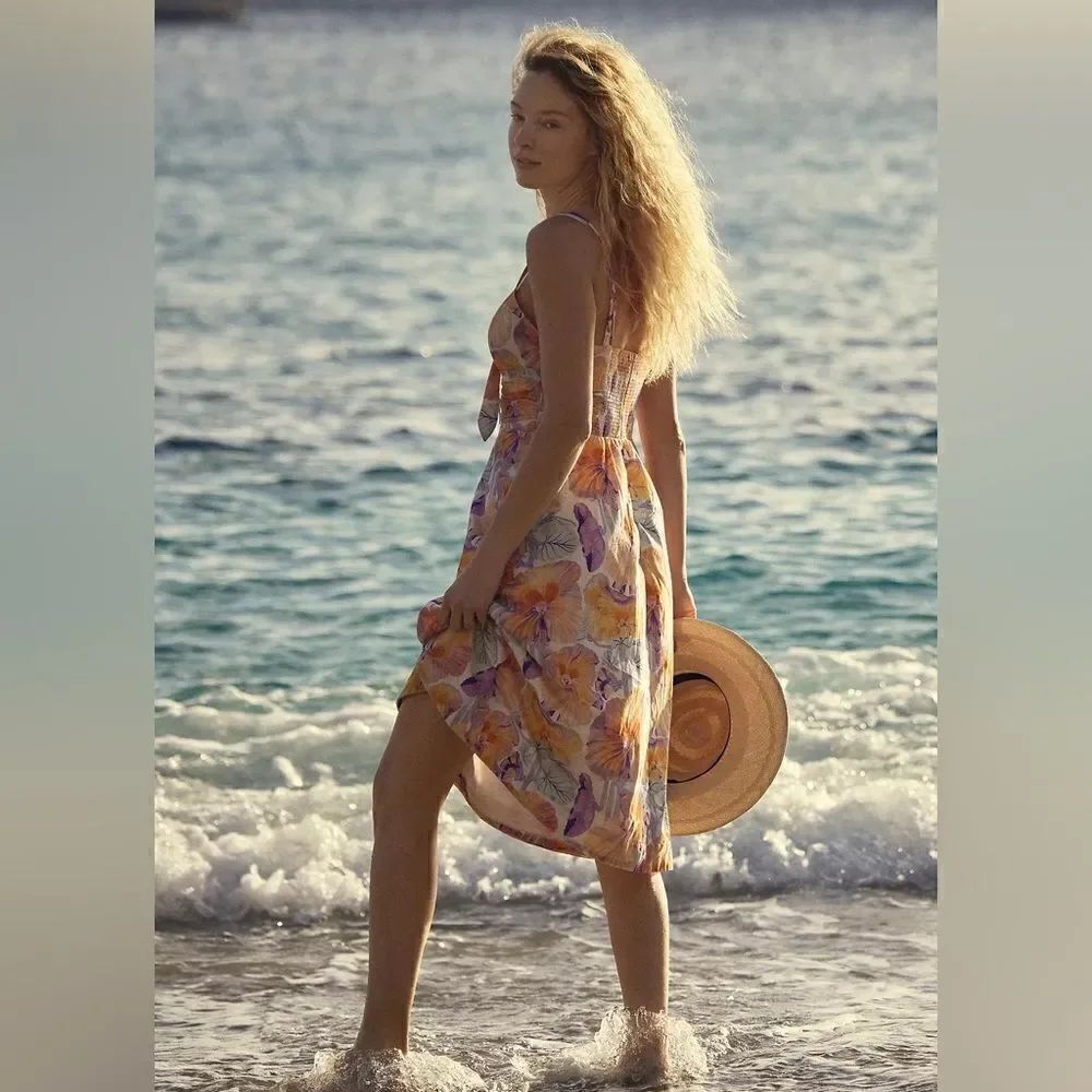 AnthropologieāCeciliaĀ PetterssonāTie-FrontāMidiāDress